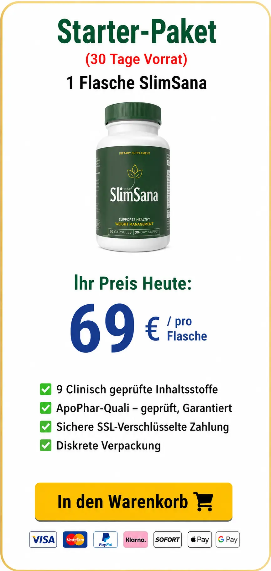 SlimSana 1 Bottle Price