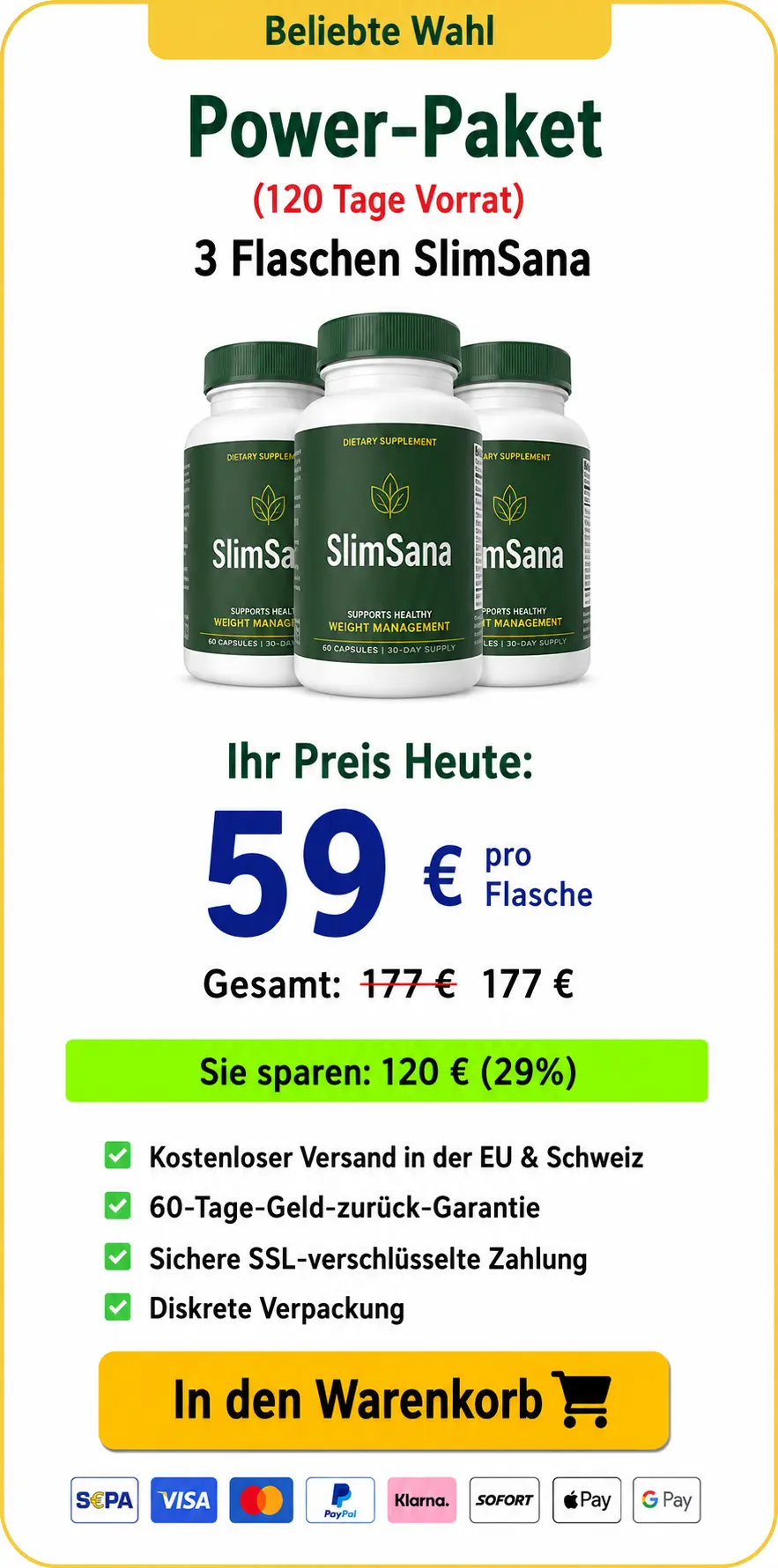 SlimSana 3 Bottle Price